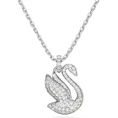 Swarovski Kæde 'Swan' sølv / transparent