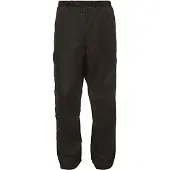 Vaude Fluid Full-zip Pants II, regnbukser, herre, sort