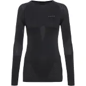 Falke - Skiundertøj dame - Longsleeved Shirt Warm W Black til UnisexUld - Størrelse S - Sort