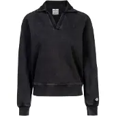 Champion Sweatshirt 'POLO NECK SWEATSHIRT BLACK' sort