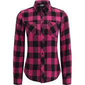 Urban Classics Turnup Checked Flanell Skjorte Med Lange ærmer