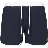 Urban Classics Badeshorts navy / hvid