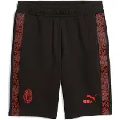 Puma AC Milan KING Shorts Men, Football, Black/Red Fire, M