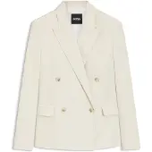 BOSS Regular fit blazer i bomuld med stræk