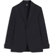 BOSS Slim-fit blazer med pakkevenligt design i en vaskbar uldblanding