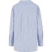Urban Classics Bluse navy / lyseblå / hvid