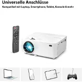 Technaxx Mini FullHD LED Beamer TX-113 - LCD-projektor - bærbar - 1800 lumen - 800 x 480 - 5:3