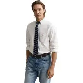 Gant Ganttil mænd. 3000200 Regular Fit Oxford-skjorte hvid (5XL), Casual, Bomuld, Klassisk, Lange ærmer