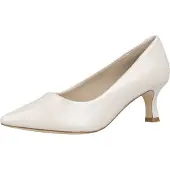 Caprice Pumps, white, made of Leather with Queenie, Size 38