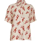 Peppercorn Bluse 'Grith ' beige / orange / rød