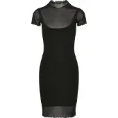 Urban Classics Mesh Double Layer Kortærmet Kjole