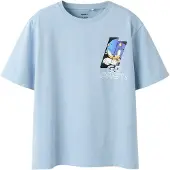 Name it Shirts 'NKMFITUS SONIC' blå / lyseblå / sort / hvid