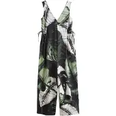Next Jumpsuit grøn / sort / hvid