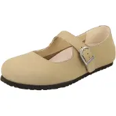Birkenstock Ballerinasko med rem 'Santa Clarita' beige