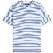 Tommy Hilfiger Bluser & t-shirts 'Ess Seasonal' blå / hvid