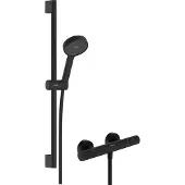 Hansgrohe Activera Select S brusersystem 95 2jet EcoSmart m/Ecostat Fine og bruserstang 65cm mat sor