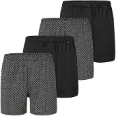 Schiesser Boksershorts grå / sort
