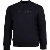 Armani Exchange A|X Armani Exchangetil mænd. XM001284AF20934UB101 Sweatshirt med rund hals i navy (S), Sort, Casual, Bomuld, Lange ærmer