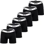 BOSS Boksershorts sort / hvid