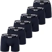 BOSS Boksershorts mørkeblå / hvid