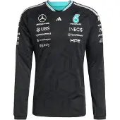 Adidas MERCEDES - AMG PETRONAS FORMULA 1 TEAM DRIVER AUTHENTIC LONGSLEEVE TRØJE, størrelse X-Large