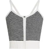 Karl Lagerfeld Sticktop sort / hvid