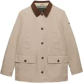 Superdry Superdrytil kvinder. W5012083A Chaqueta Estate Barn beige (XS), Casual, Bomuld, Lange ærmer