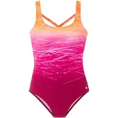 LASCANA Badedragt orange / fuchsia / lys pink