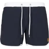 Urban Classics Badeshorts navy / hvid