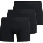 Superdry Superdrytil mænd. M3110452C Pakke med 3 boxershorts Sort design (M), Afslappet, Bomuld