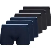 Skiny Boksershorts mørkeblå / sort