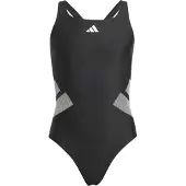 Adidas Sportsbademode grå / sort / hvid