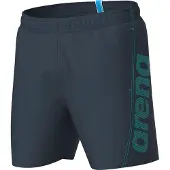 Arena Boardshorts 'Fundamentals Logo Boxer' mørkegrå / jade