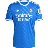 Adidas Fodboldtrøje 'Real Madrid 25/26' himmelblå / hvid