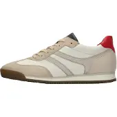 Gabor Snøresko beige / rød / offwhite