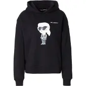 Karl Lagerfeld Sweatshirt 'IKON' beige / sort / hvid