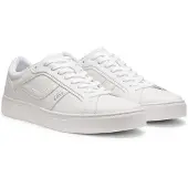 BOSS Sneakers med logokanter i imiteret nappalæder.