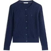 Tommy Hilfiger Cardigan 'Mini Cable' marin