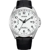 Citizen Herreur CB0250-17A Radio Controlled Hvid/Læder Ø43 mm