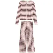 Next Pyjamas ecru / natblå / mørkerød