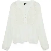Vero Moda Menny Emb T-shirt Med Lange ærmer