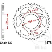 JT Sprockets 520 Jtr1478.42 Steel Bagtandhjul