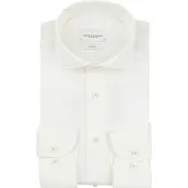 Profuomo Twill Skjorte Off White Off-white Hvid måle