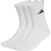 Adidas Sokker Cushioned Sportswear Crew 3-pak - Hvid/sort, størrelse 43-45