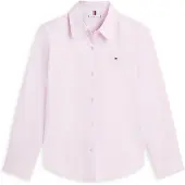 Tommy Hilfiger Ess Poplin Regular Fit Skjorte Med Lange ærmer