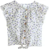 Next Bluse kiwi / lilla / hvid
