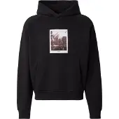 HUGO Sweatshirt 'Deneb' ecru / brun / sort / hvid