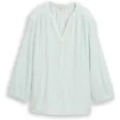 Tom Tailor Bluse mint / hvid