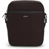 BOSS Skuldertaske i kanvas med logobogstaver