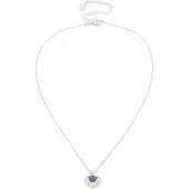 Swarovski Kæde smaragd / sølv / transparent